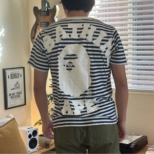 A bathing ape / Bape Striped T shirt